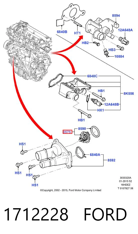 Termostato Ford Focus III CB8 ao melhor preço