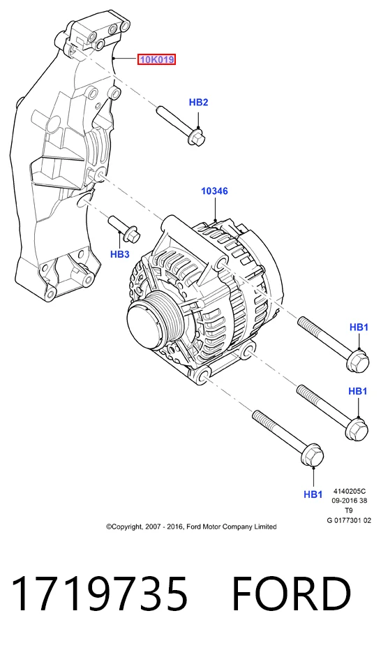 Consola do gerador para Ford Transit V V184/5