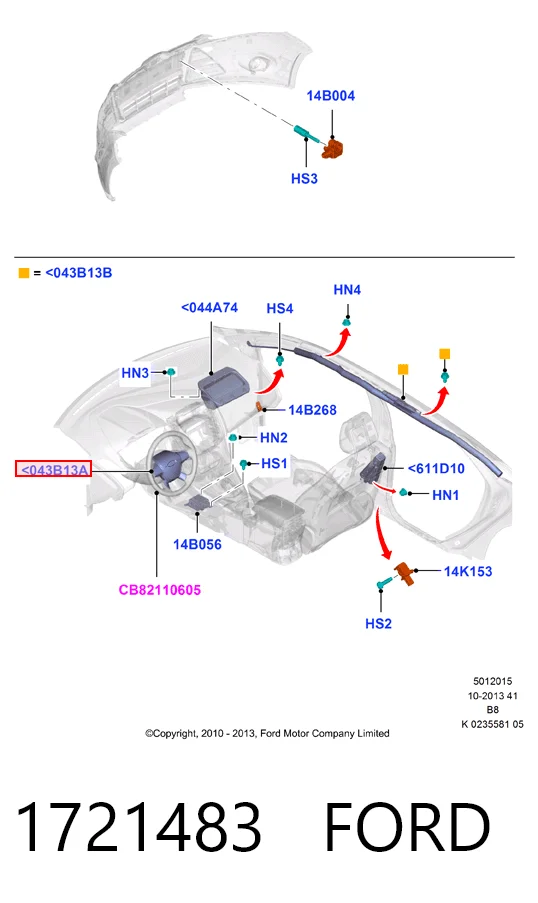  Volante Ford Focus III hatchback (CB8) (2010 - 2020) III