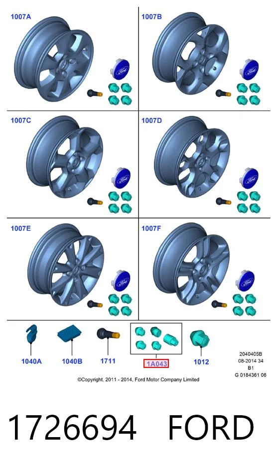 Parafuso de roda Ford Focus II DA, HCP, DP ao melhor preço