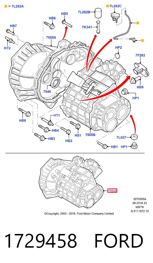  Caixa de Mudança montada (caixa mecânica de velocidades) Ford S-Max monovolume (CA1) (2006 - 2014) 