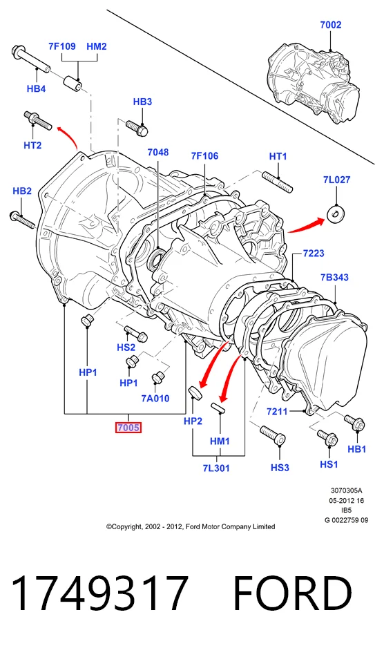 Rolamento da Caixa de Mudança para Mercedes Sprinter II 4,6-t 906