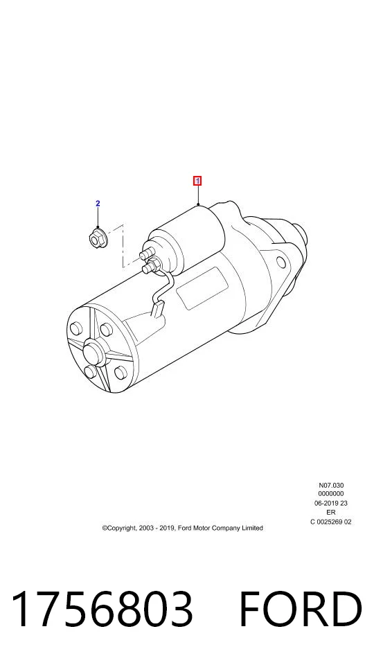 Motor de arranco Ford 1756803 preço, a partir de 146,42 USD