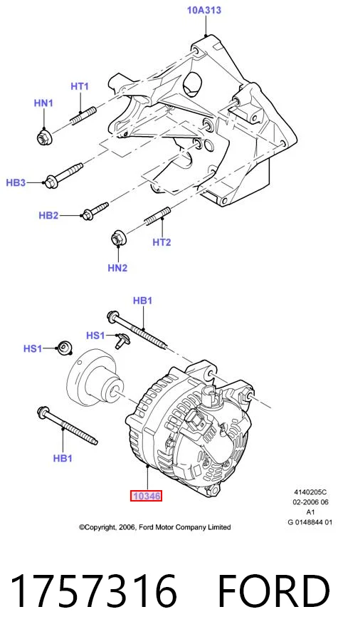 Gerador Ford 1757316 preço, a partir de 90,45 USD