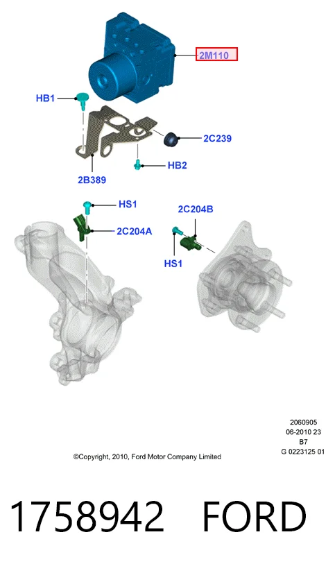 Unidade hidráulico de controlo ABS Ford C-Max preço, a partir de 162,50 USD