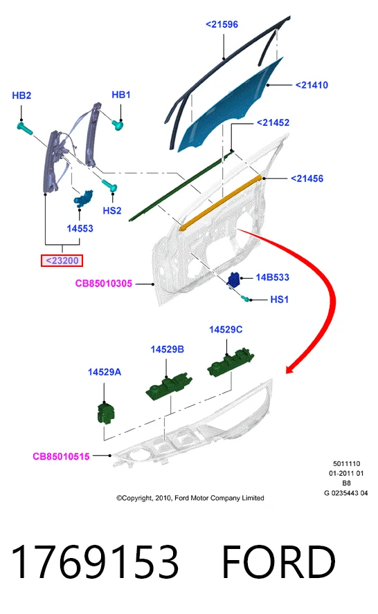 para Ford Focus III (CB8)