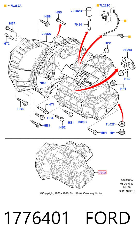 Caixa de Mudança montada (caixa mecânica de velocidades) para Ford Kuga II CBS
