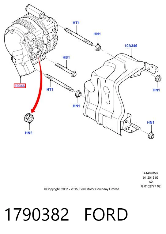 1790382 Ford Gerador