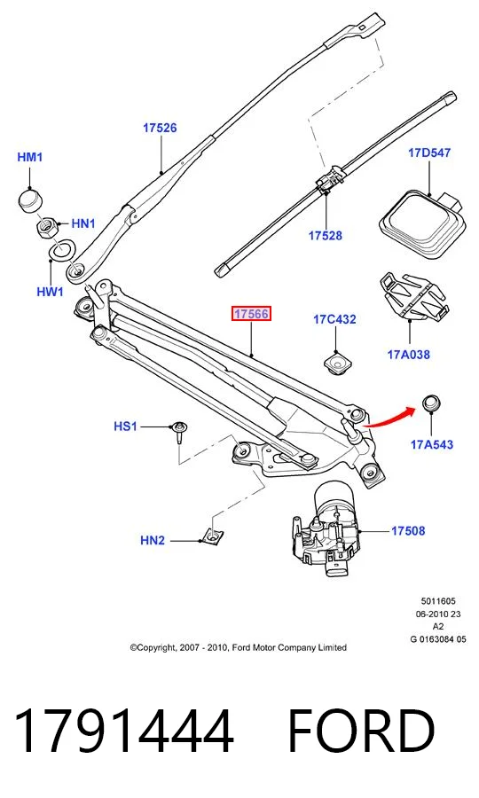 Trapézio de limpador pára-brisas Ford Mondeo preço, a partir de 67,66 USD