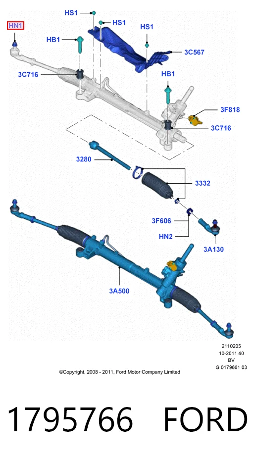 Parafuso (porca) de fixação N10272302 Bentley