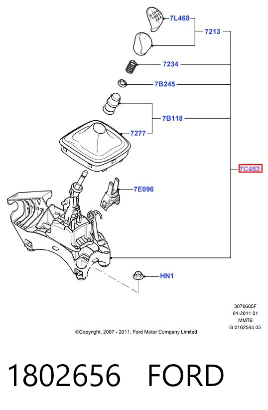 Mecanismo de mudança (ligação) para Ford Mondeo IV CA2