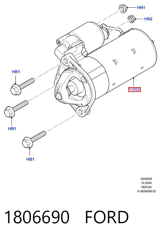 1806690 Ford Motor de arranco