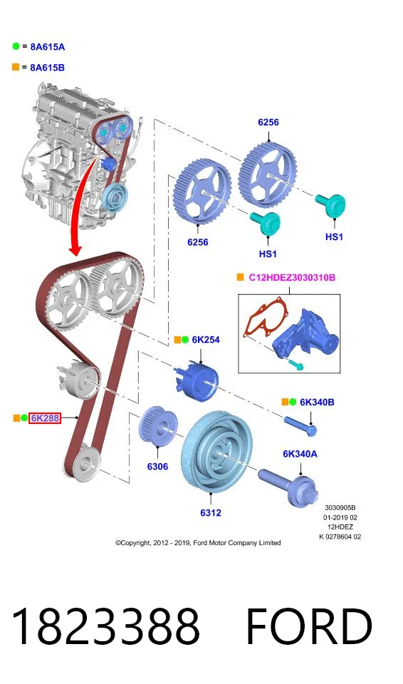para Ford Focus I (DFW)