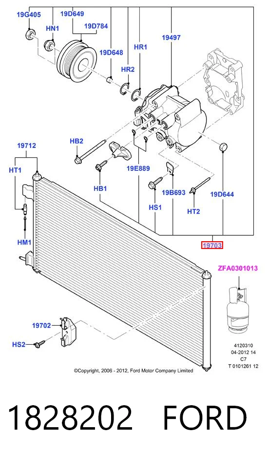 Compressor de aparelho de ar condicionado Ford Focus I DFW ao melhor preço