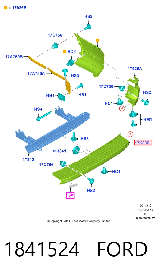 1457055 Diederichs Pára-choque traseiro, parte central