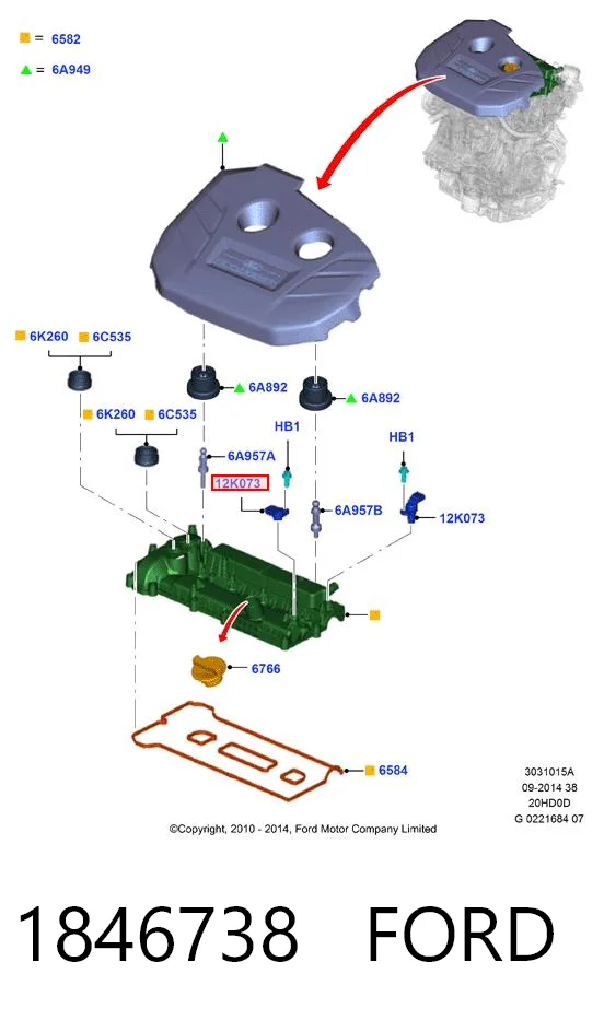 Compre Sensor de posição da árvore distribuidora Ford Escape 2
