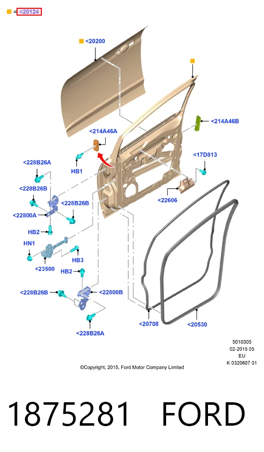 Porta dianteira esquerda Ford C-Max Grand CB7