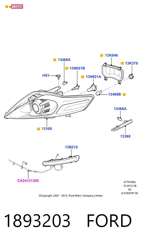 Compre Luz esquerda Ford Mondeo 4
