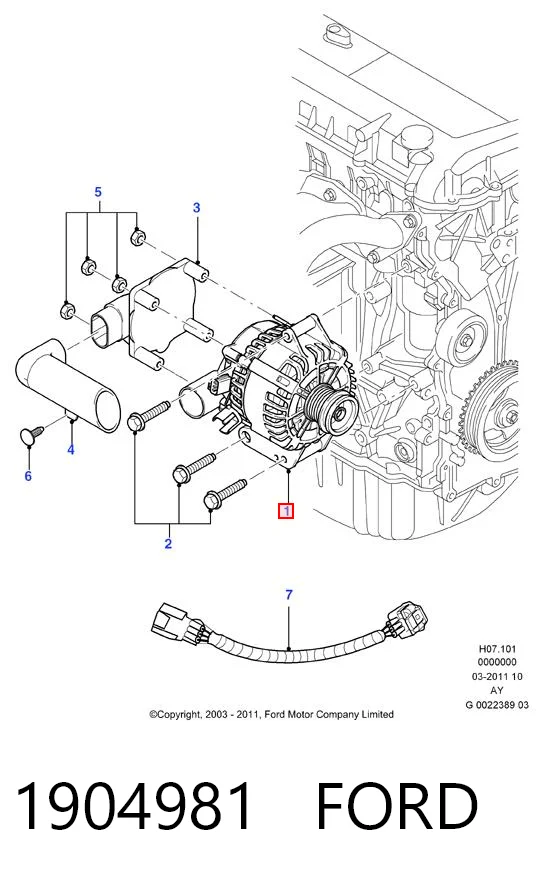 Gerador Ford 1904981 preço, a partir de 37,14 USD