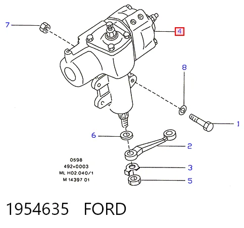 KS01001938 Bosch Mecanismo de direção (redutor)