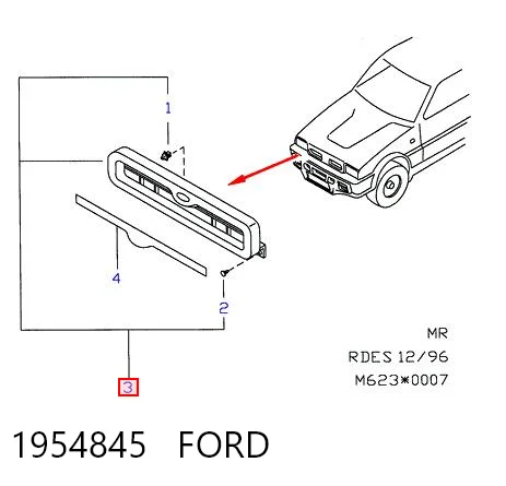 Grelha do radiador Ford Maverick II 1N2 ao melhor preço
