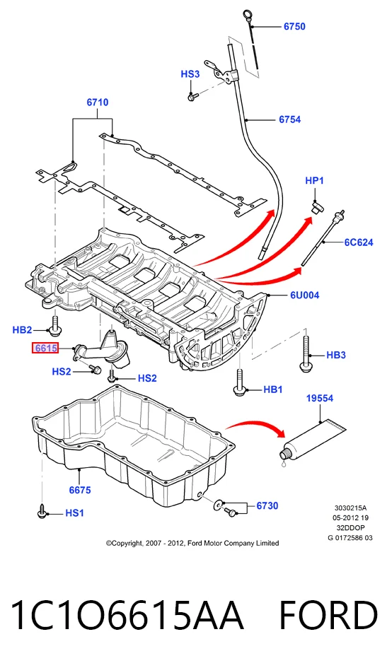 1C1O6615AA Ford