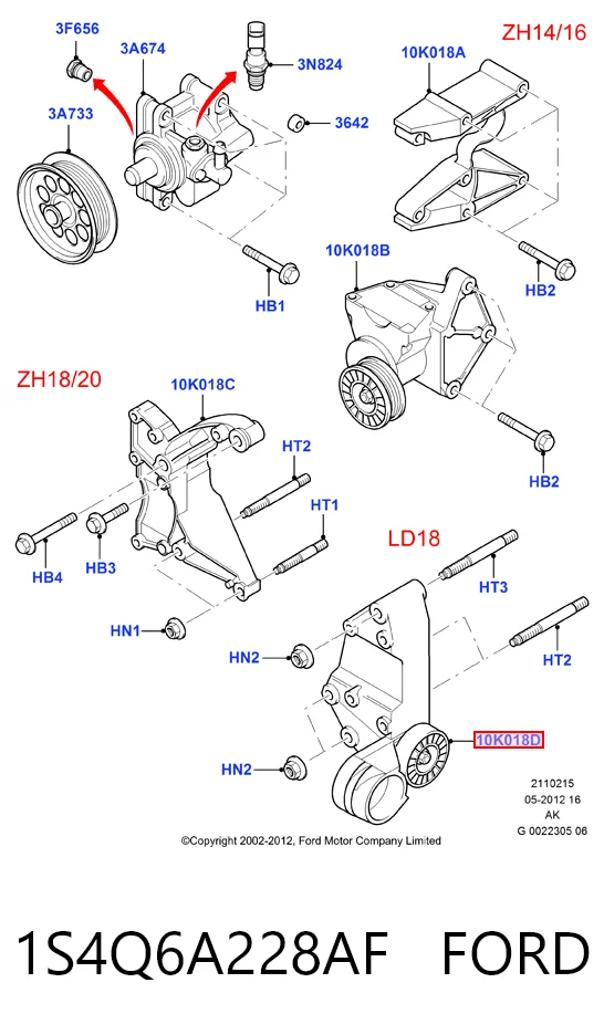 1S4Q6A228AF Ford