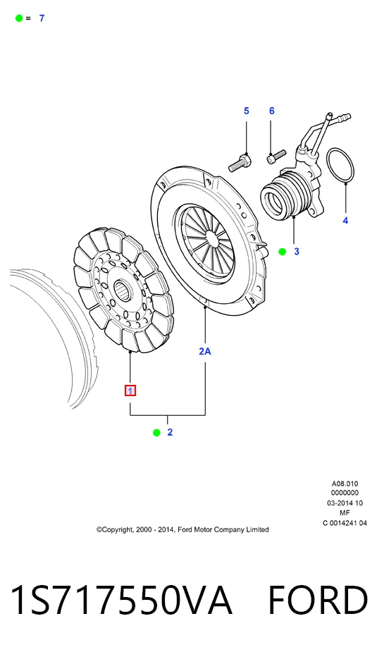  Disco de embraiagem Ford Mondeo III sedan (B4Y) (2000 - 2007) III