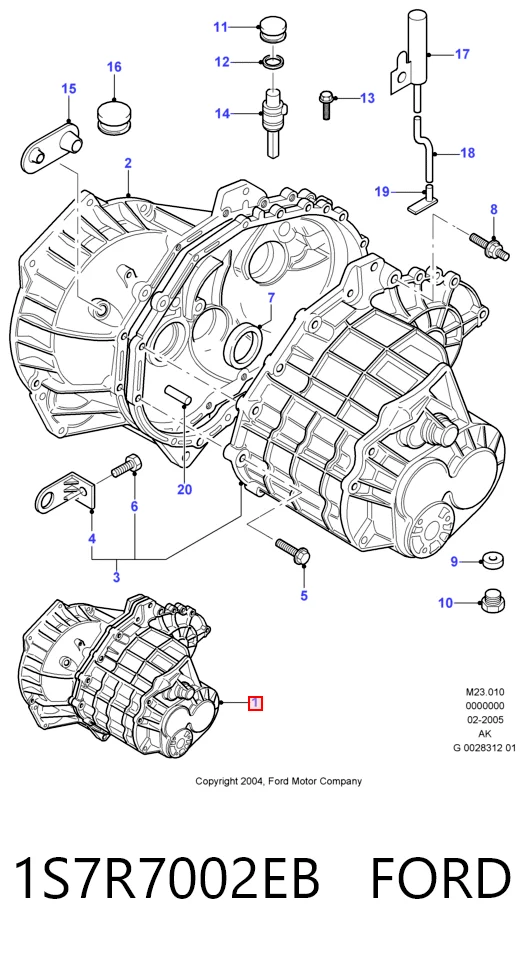 Caixa de Mudança montada (caixa mecânica de velocidades) para Ford Mondeo III B4Y
