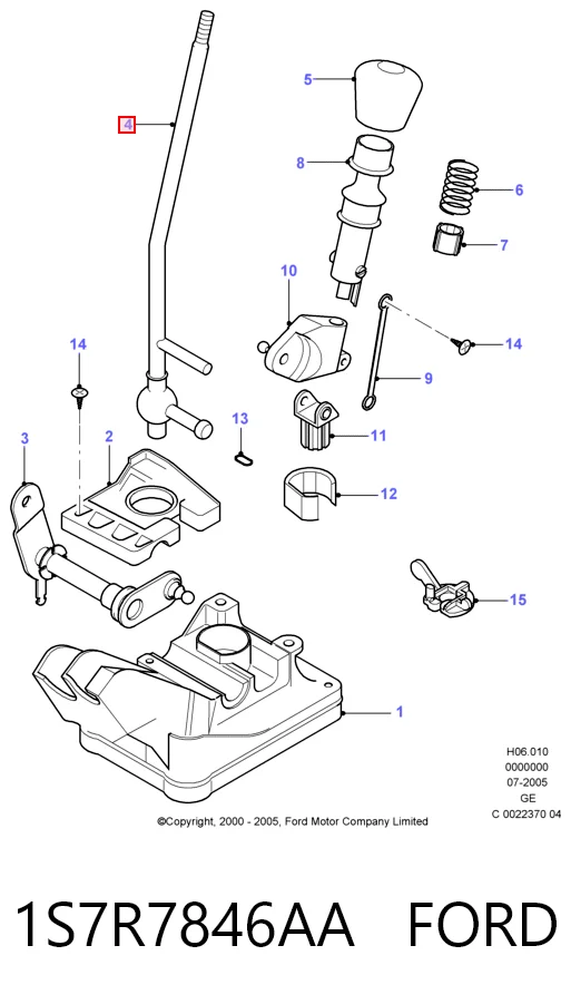 Avalanca de mudança para Ford Mondeo III B4Y