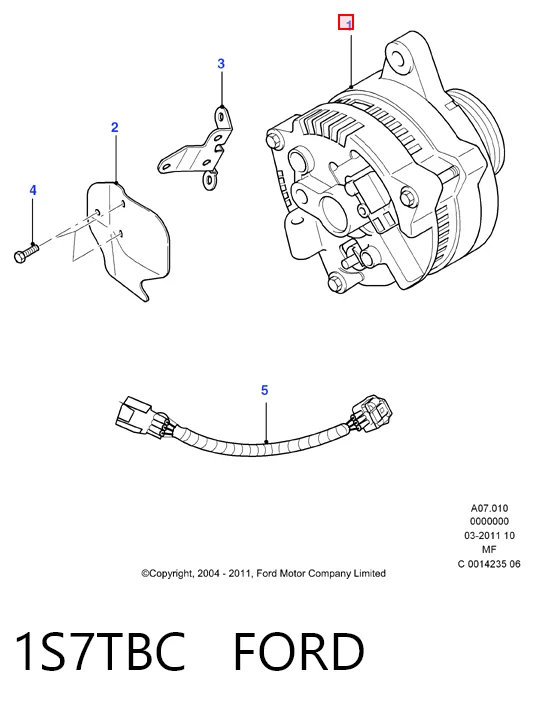 1S7TBC Ford Gerador