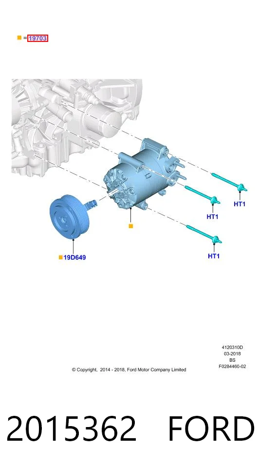 2015362 Ford Compressor de aparelho de ar condicionado