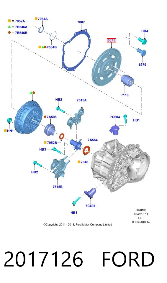  para Ford Fiesta VI (CB1)