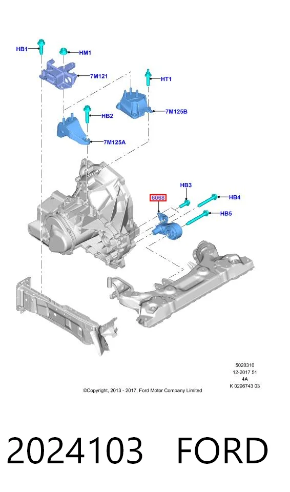 Coxim (suporte) traseiro de motor Ford ECOSPORT   ao melhor preço