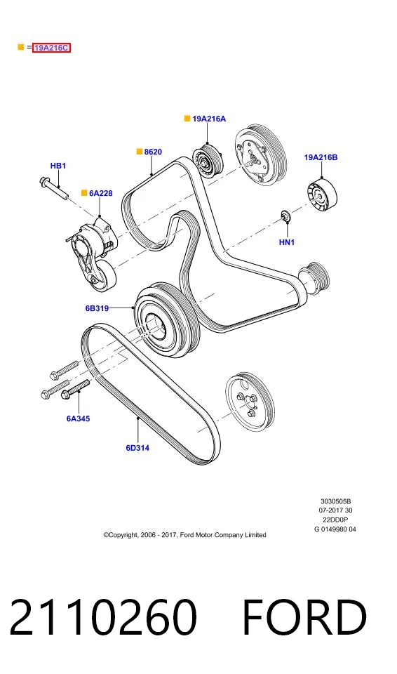 1613845880 Peugeot/Citroen Correia dos conjuntos de transmissão, kit