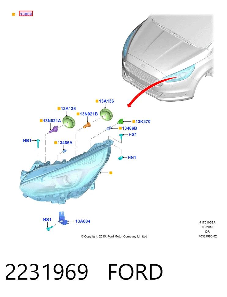Compre Luz direita Ford S-Max 