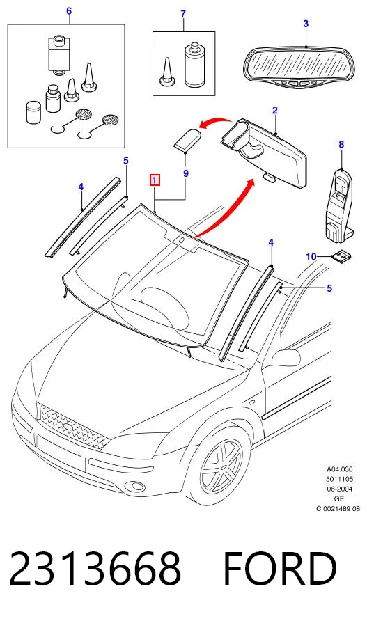 Pára-brisas para Ford Mondeo III B4Y