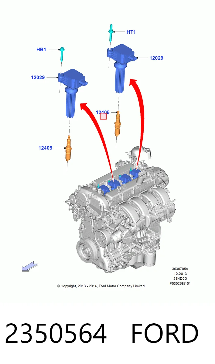 Vela de ignição Ford Galaxy III CK