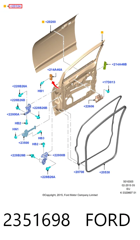 Porta dianteira esquerda Ford C-Max Grand CB7