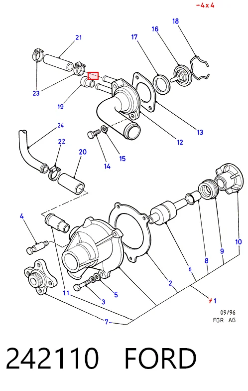 Compre Vedante de termostato Ford Transit 3