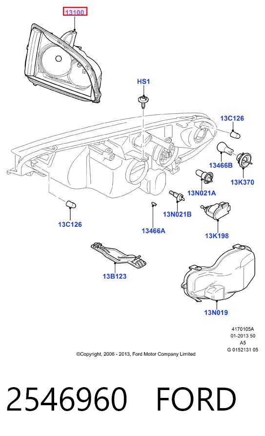 Luz direita Ford Focus II DA, HCP, DP ao melhor preço