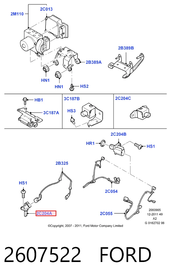  para Ford Focus II (DA, HCP, DP)