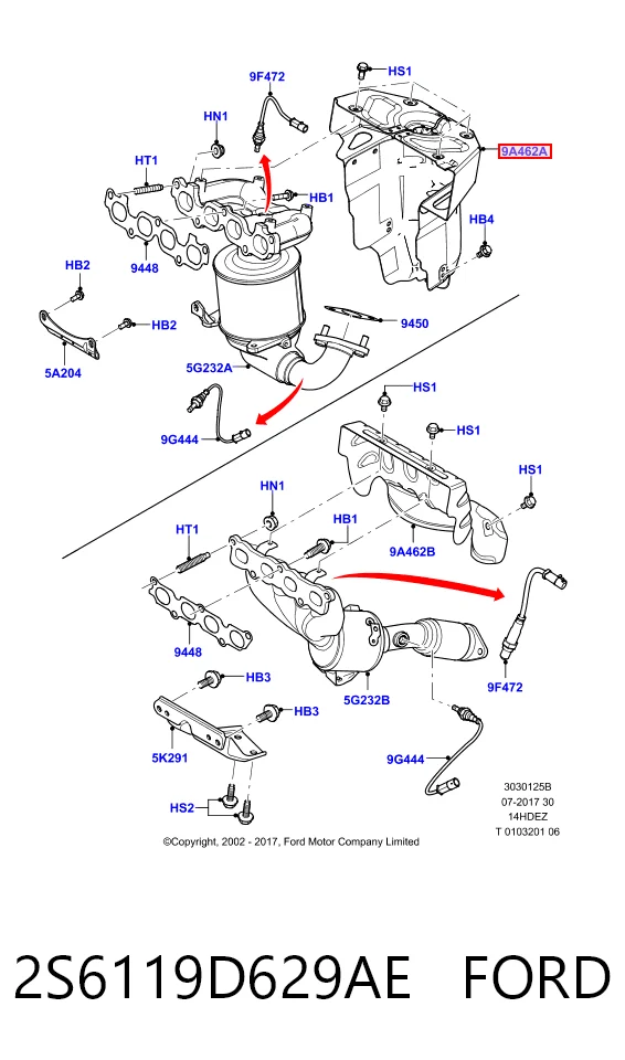 2S6119D629AE Ford Compressor de aparelho de ar condicionado