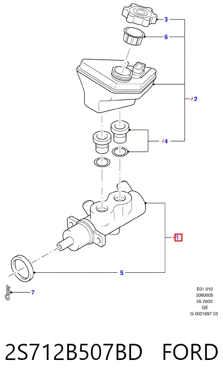 Compre M24043 Brembo Cilindro mestre do freio