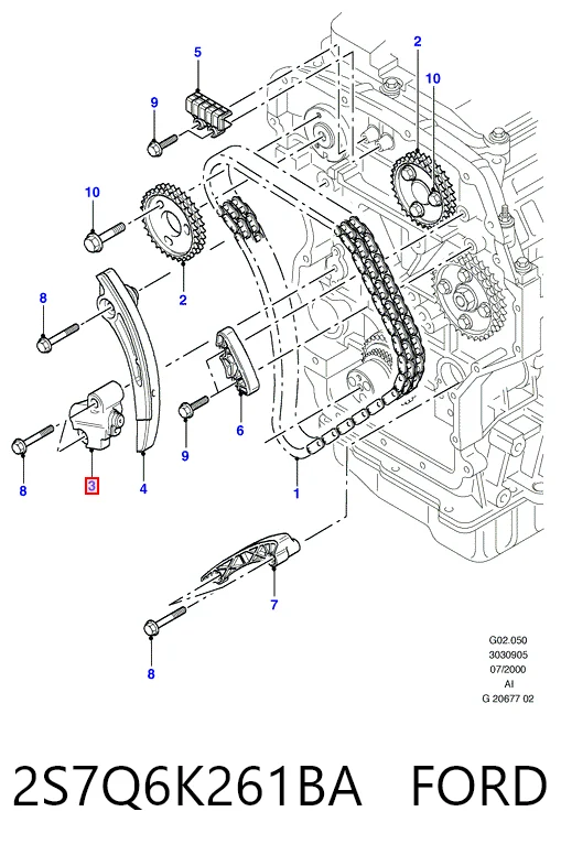 2S7Q6K261BA Ford