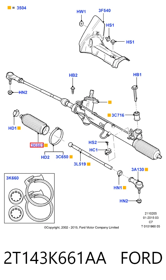 2T143K661AA Ford