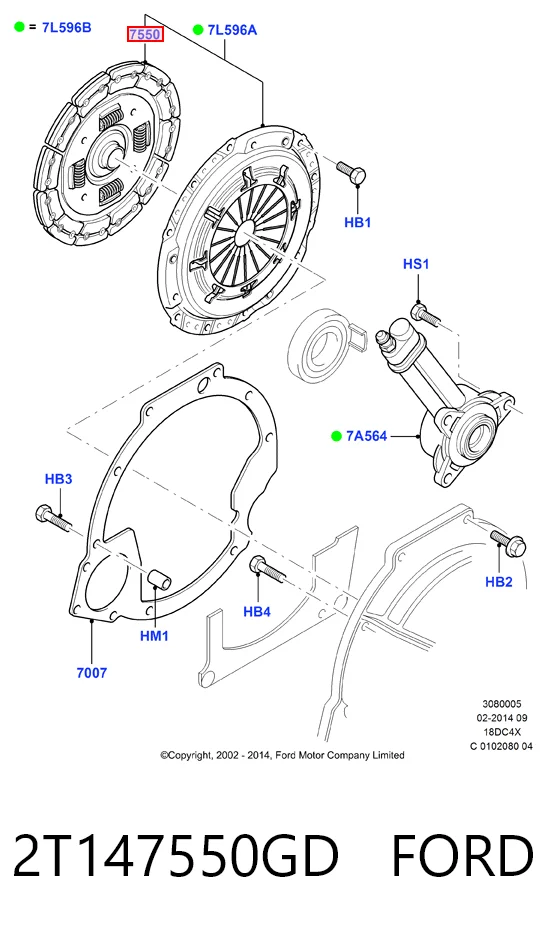 Disco de embraiagem para Ford Connect  TC7
