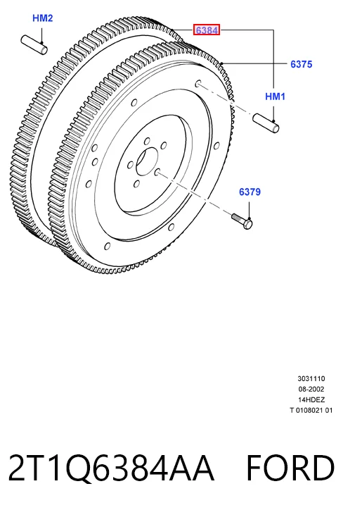 Coroa de volante Ford Fiesta Mk4 JAS, JBS