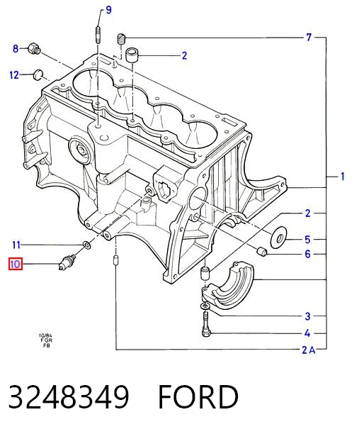 3248349 Ford Sensor de pressão de óleo