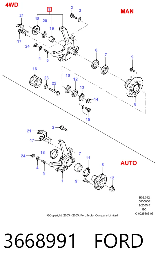 3668991 Ford